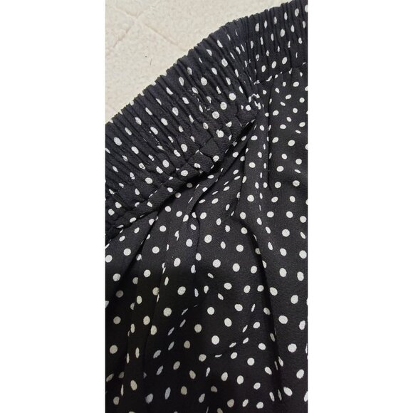 Max Studio NWT Wide Leg Black & White Dots Pull-on Pants Size 1X - Picture 10 of 11